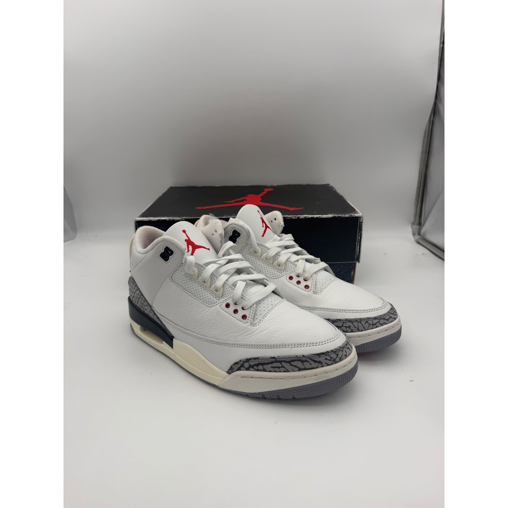 VNDS Air Jordan 3 Retro White Cement Reimagined Summit White Red DN3707-100 12